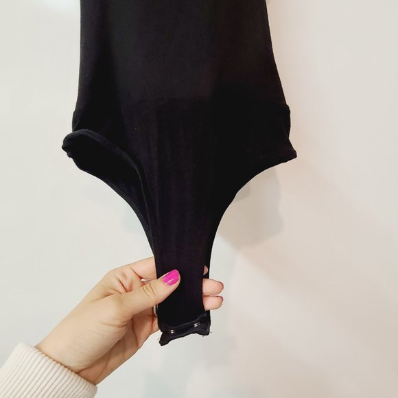 Lulu's Black Halter Strappy Bodysuit Teddy Sz XS - Picture 5 of 9